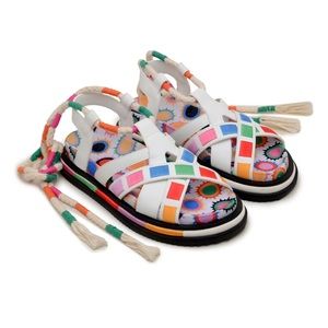 NWT FARM Rio Sunset Anatomic Slide Sandal in box